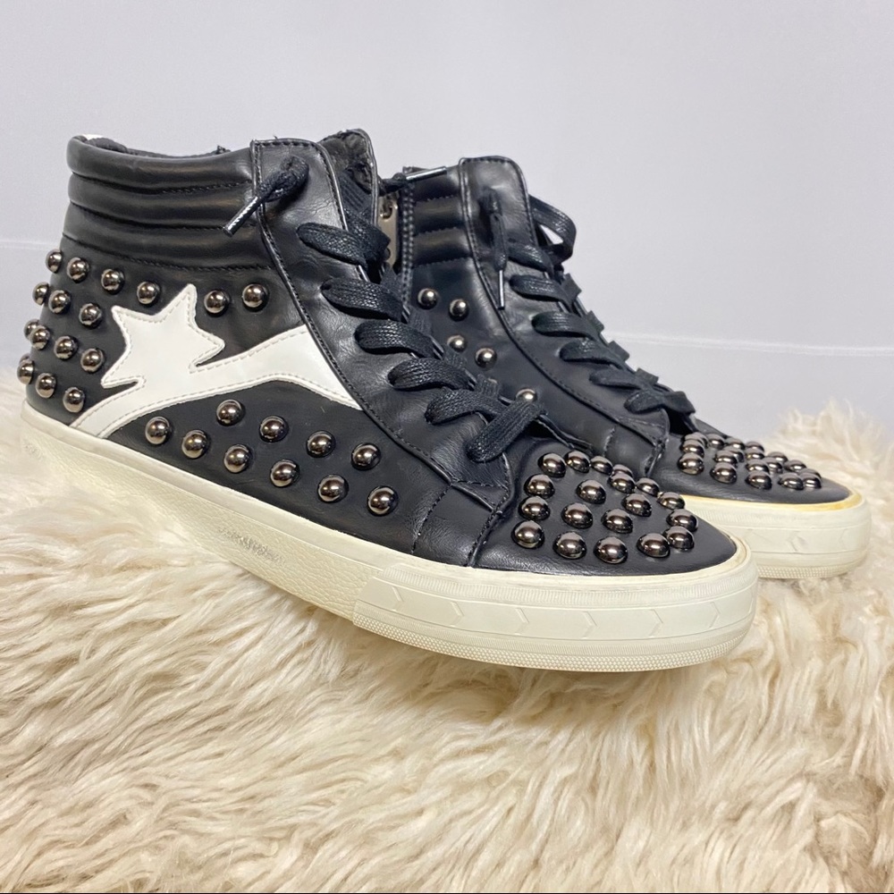 Vintage Havana Black Studded High Top